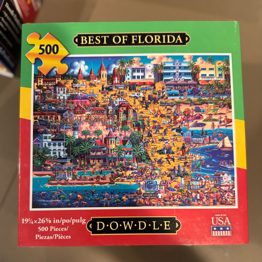 Dowdle Best of Florida 500-Piece Puzzle - Multicolor